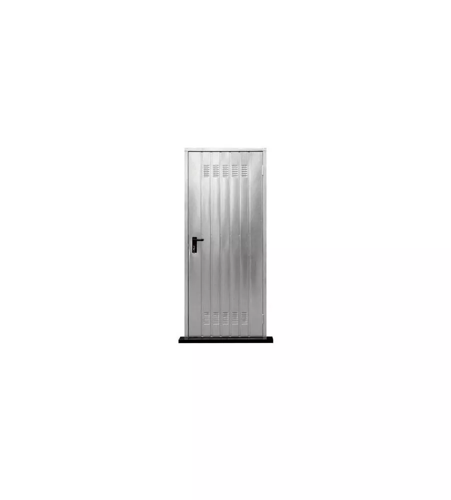 PORTA MONOLAMIERA ZINCATA PER CANTINE, 80X200 CM
